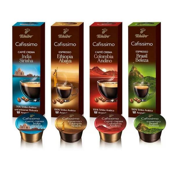 'T Koffiehuus verkoopt alle smaken cups van Cafissimo van Tchibo