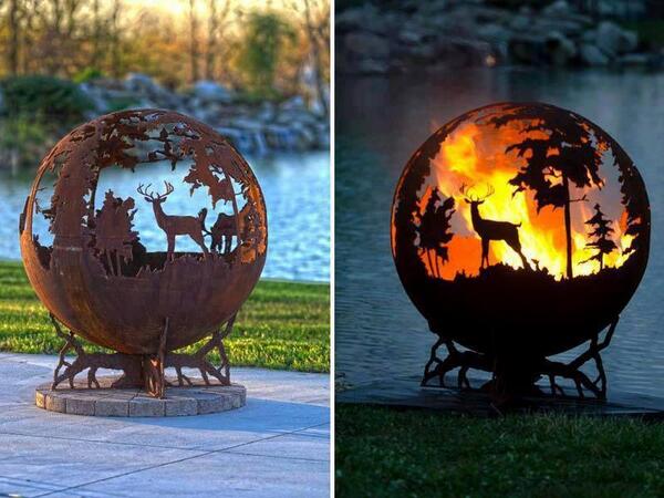 SherrilynB's tweet photo. Wow. "@zaibatsu: Unique fire pit by Melissa Crisp #photo http://t.co/TlYQuX1bWV"