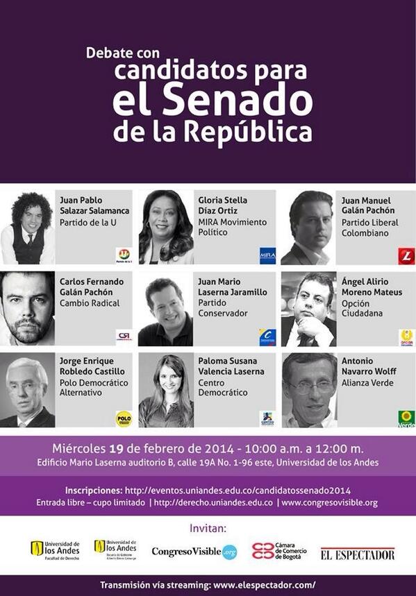 LauraWillsO's tweet photo. @SenadorLaserna @movimientomira @juanmanuelgalan @carlosfgalan @PalomaValenciaL @navarrowolff @JERobledo Gran debate! http://t.co/pHV79sWj0l
