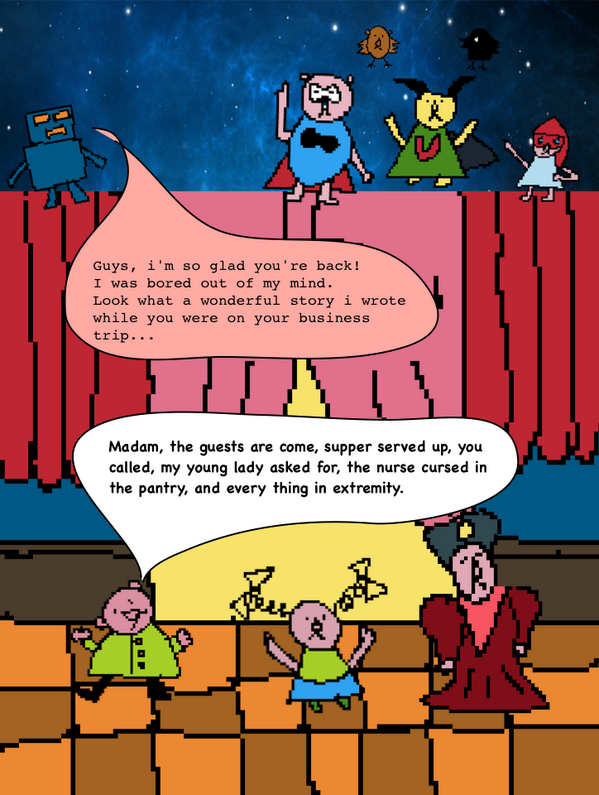 Supergatari's tweet image. Romeo and Juliet and #Supergatari. Panel 20