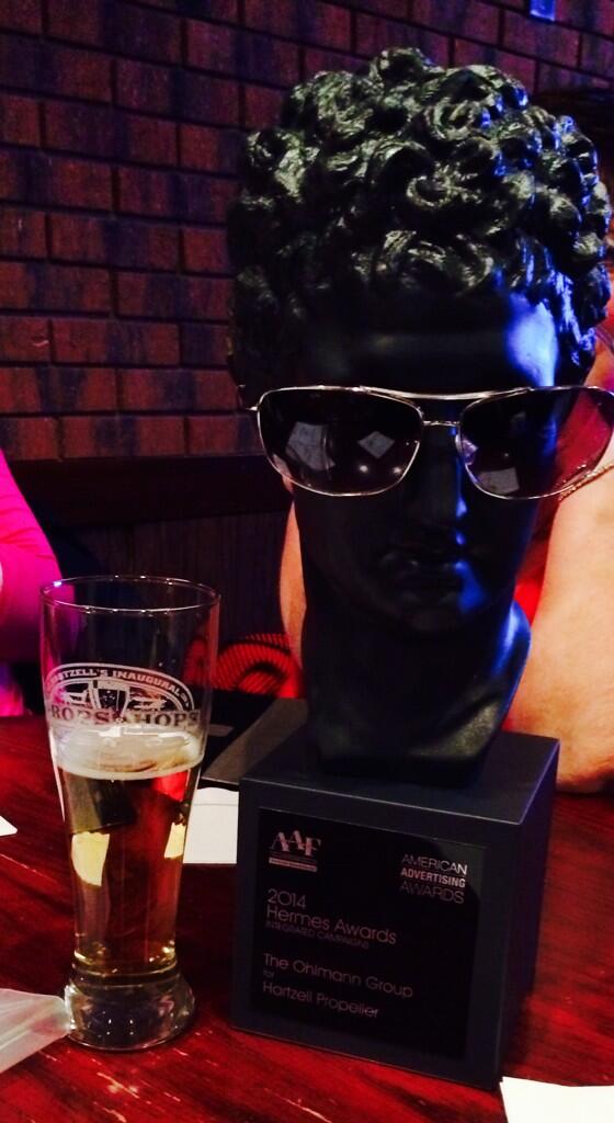 OG and @hatrzellprop bringing home the coolest Hermes of the night #HeresShow