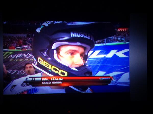 KlainMegan's tweet photo. My life every Saturday night 😍!!! Love me some #sxonfox @SupercrossLIVE http://t.co/NJyg3QQd16