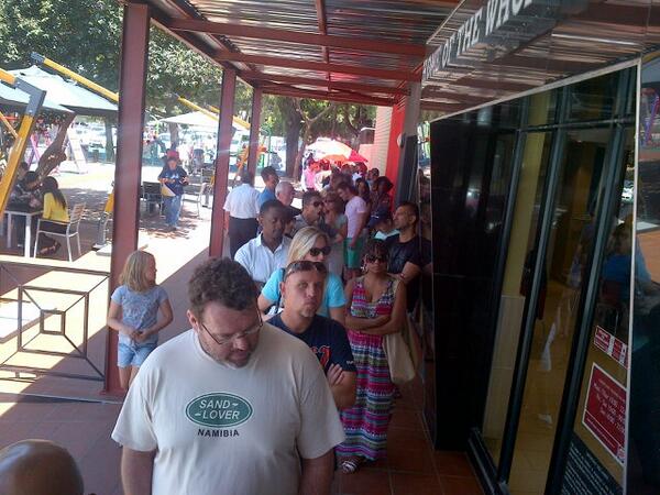 CroftyMac's tweet image. Burger king. Who would have thought that one would face an hour cue to get their kids a burger!