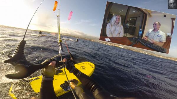 ProinterviewORG's tweet image. Screenshot from pro-interview KITE  RACING with Elena Kalinina: training in El Medano  #kiterace #raceboard