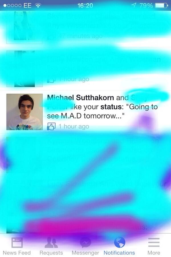 melonhrad's tweet image. Michael liked my post on fb @michaelsutthako