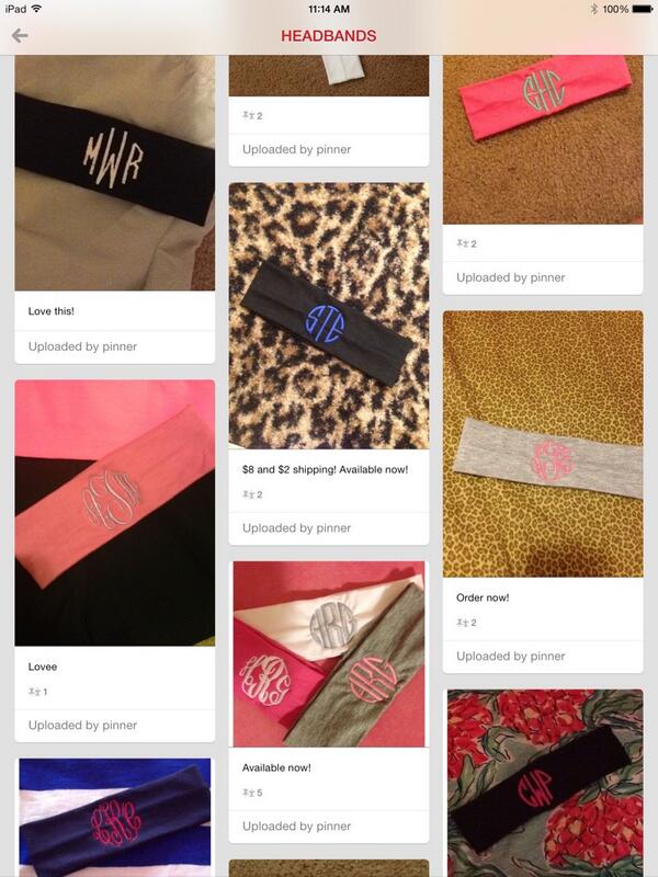 CBCMonograms's tweet image. Check out out cute headbands! Available in many colors, $8 and $2 shipping! 😍