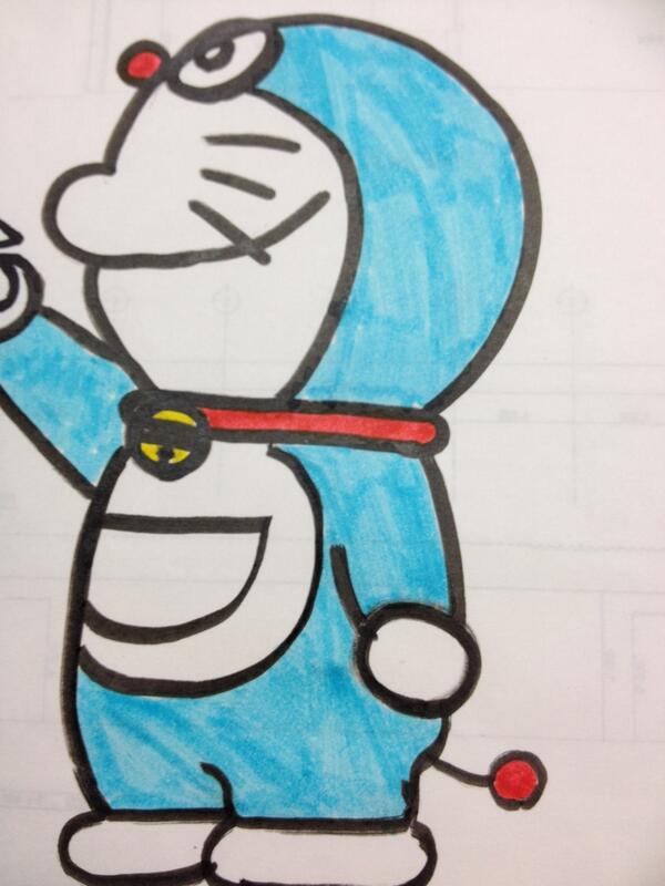ドラえもんbot A Twitter これは僕が書いた自画像だよ このように僕の似顔絵を募集しているのでどんどん僕の似顔絵描いてね その中で一番良かった人の似顔絵を僕のアイコンの画像にするよ 待ってるよ ドラえもん 拡散希望 Http T Co N57ryapwrw