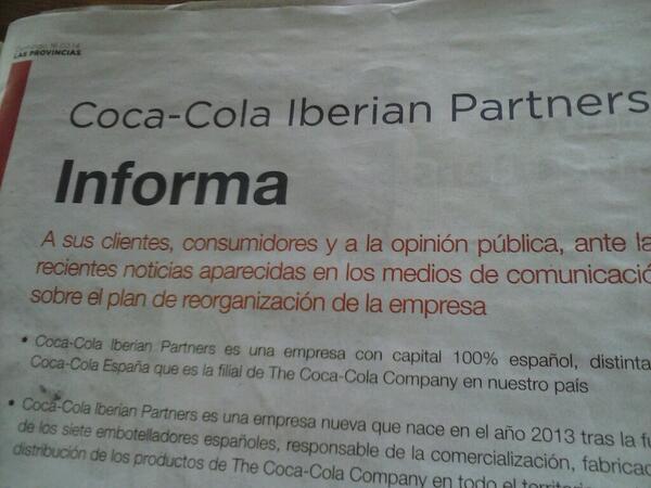 MBallester_'s tweet photo. @TurismeMuro Exemple d'una de les diverses activitats d'un Relacions Públiques! Comunica @lasprovincias per @CocaCola http://t.co/cblQbMFjGt