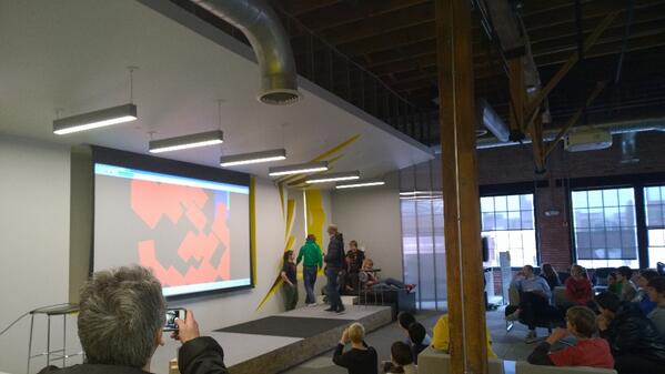 subbob's tweet image. Team throws down gauntlet &amp;amp; challenges @chrisgervang #CodeDayKC @CodeDay