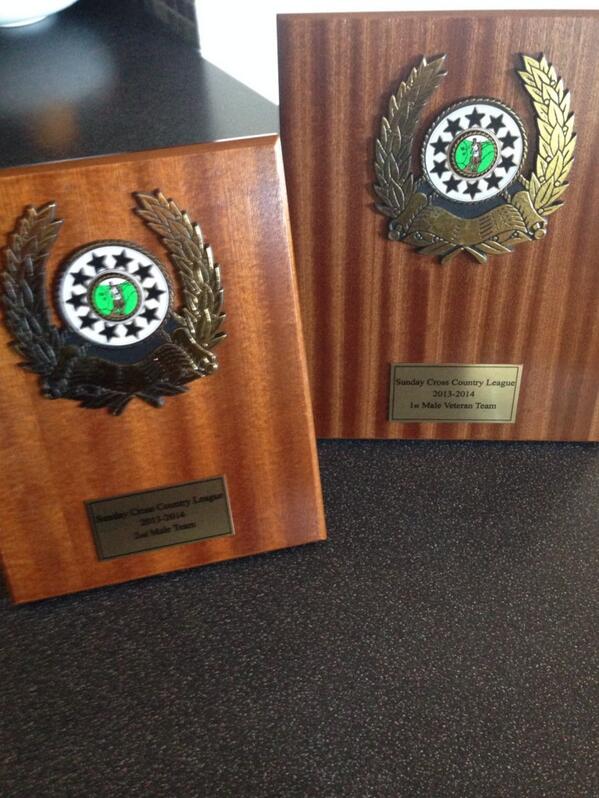 Very proud day collecting my male  X country awards.
First Male Vets Team
2nd overall Male Team #veryproudcaptain