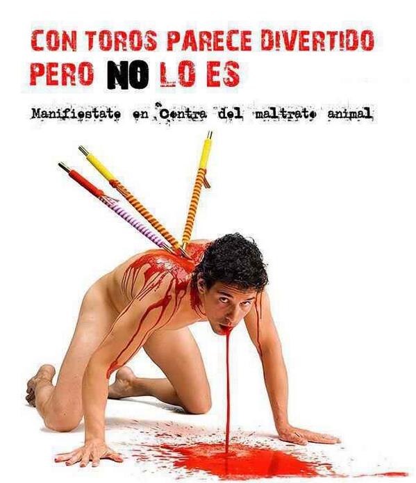 subversivos_'s tweet image. #PaísdelaUtopía 
Hoy en mi foto contra el maltrato animal , los #toros y la #tauromaquia.. el mayor animal