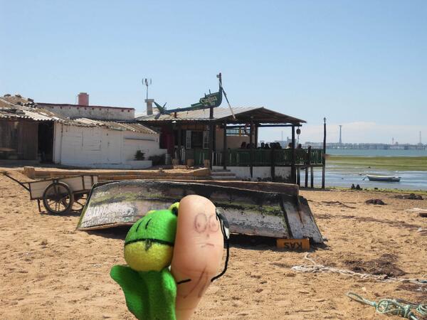 PatriciaCMCom's tweet photo. Chloe volvió a engordar con el pescaito de Cádiz, el disfraz no cabía y decidió cambiar de look #PensamientoCreativo http://t.co/xNpTbuzDfR