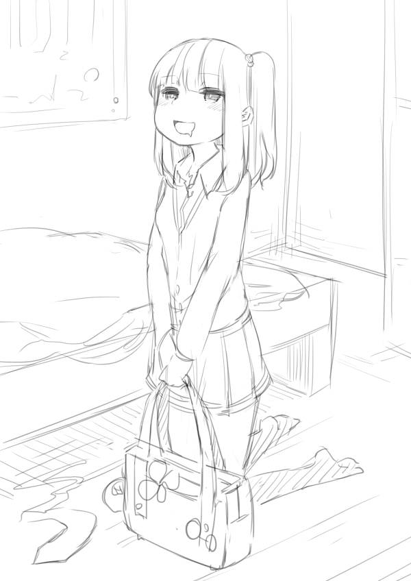 気が付いたらまた同じ構図で描いてた 