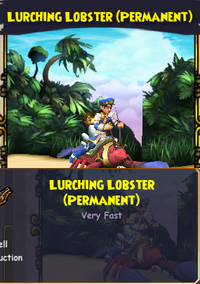 AdrianSilver101's tweet image. RT for a chance to win a Lurching Lobster (permanent) Mount! Winner announced at 7pm Central Time Zone today!