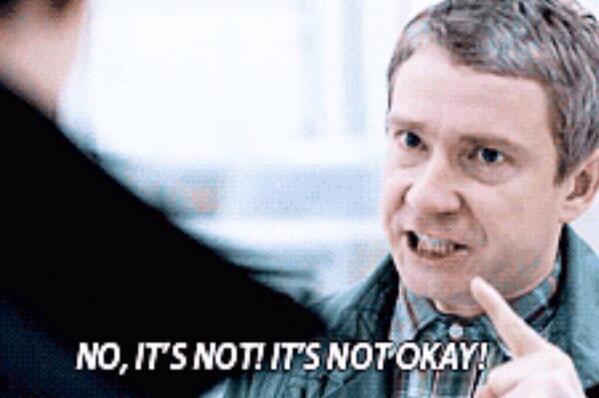 ClueingForL0oks's tweet photo. "It's okay that I don't like sherlock" http://t.co/16YaatbgfA