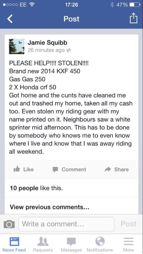 taylormac77's tweet image. Watched Jamie Squibb back flipping last night and now this happens to him, so not fair!!