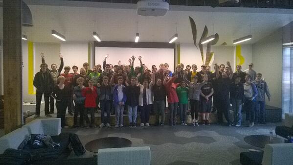 subbob's tweet image. Hooting &amp;amp; hollering upon completion of #CodeDayKC @CodeDay