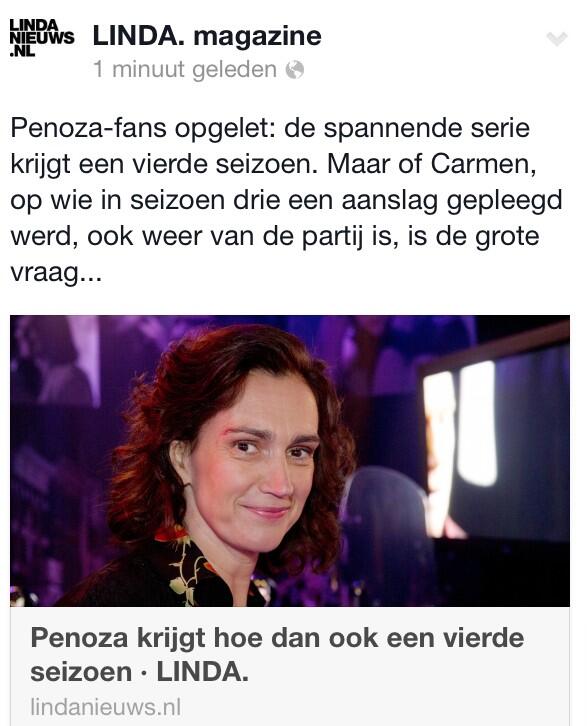 Mijn geluk kan niet op!!! 😄 er komt een vierde seizoen van #penoza