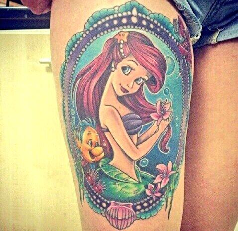 Disney_Tattoos's tweet photo. Beautiful #LittleMermaid piece 😍 ! #DisneyTattoos #DisneyTatts http://t.co/mv1bmhfnFs