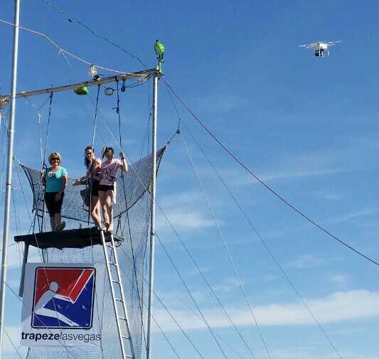 #extremetrapezeweekend going #extremephotography @TrapezeLasVegas #Vegas #flyingonthestrip #dronephotography