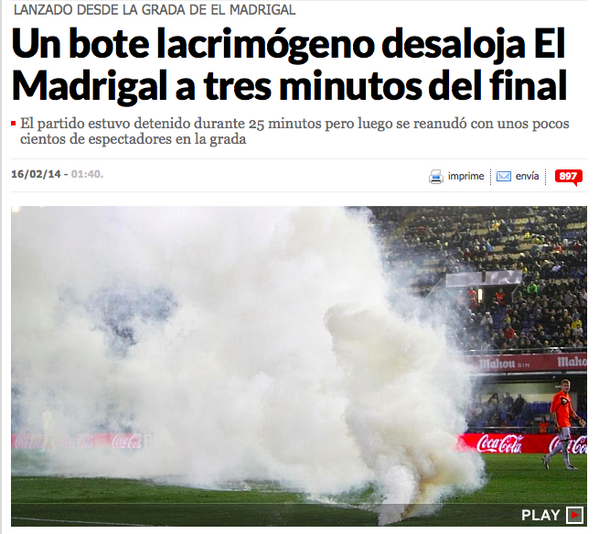 Colmenero's tweet photo. Al campo se va a apoyar a tu equipo, no hacer esta salvajada. Espero que lo pillen y le metan un MULTAZO. HIJOPUTA. http://t.co/Ouhg1EgXGF