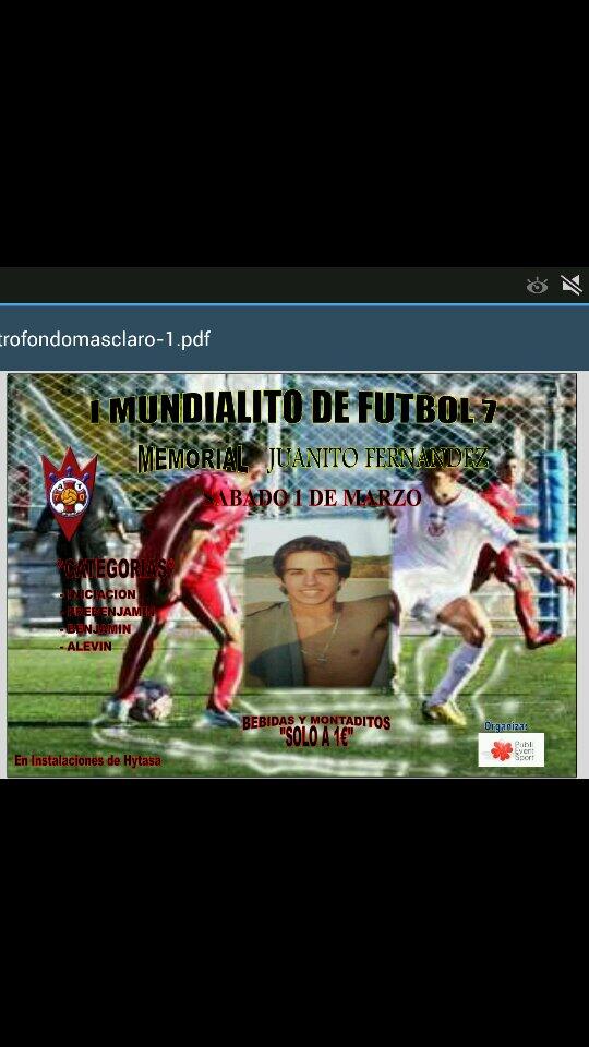 union_70's tweet photo. Cartel 1 mundialito con el nombre d JUANITO FERNANDEZ,del equipo juvenil, próximo día 1 d marzo gran homenaje para el http://t.co/pPPKAyXCbJ