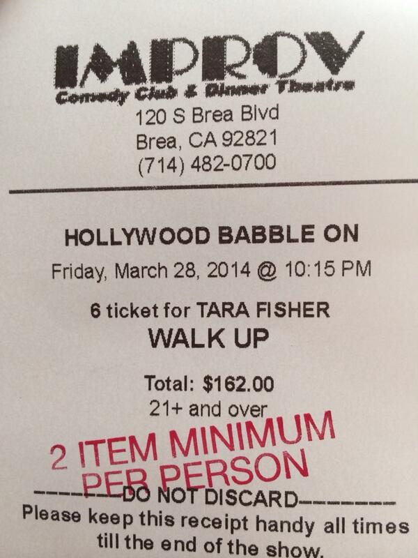 Via <a href="/TheTFish/">Tara Fisher</a> "Got 6 tix for BABBLE in Brea " Nice! Join me &amp; <a href="/RalphGarman/">ralphgarman</a> at <a href="/BreaImprov/">Brea Improv</a> 3/28: brea.improv.com/event.cfm?id=3…