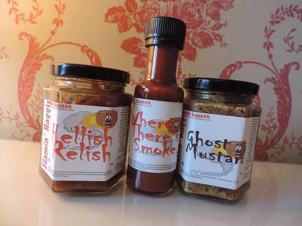 thehotscot's tweet photo. Yum, some lovely new condiments from #lomondchillies, I have totally demolished the Hellish Relish already mmmm.... http://t.co/ky5iNjz3MI