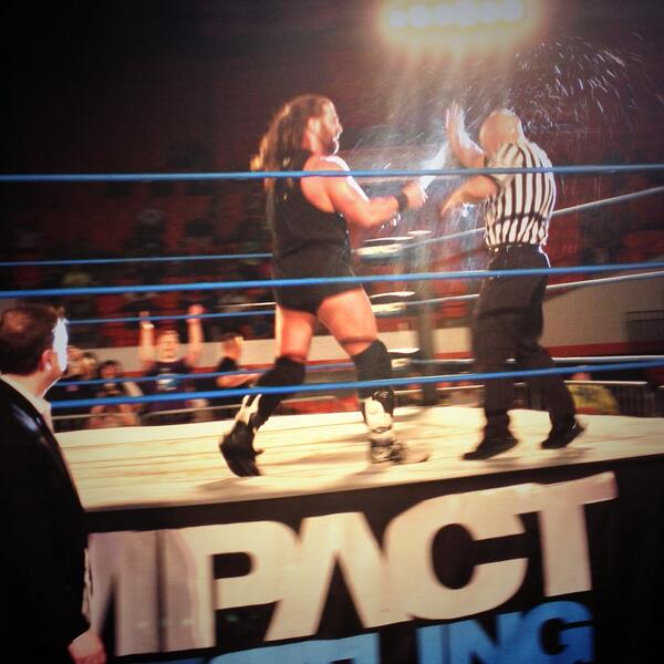 BrianStiffler's tweet photo. "@shelbyhatesyouu: How's it feel to get blasted, @BrianStiffler ? #ImpactTX @IMPACTWRESTLING http://t.co/2BP5H8tnID" not good