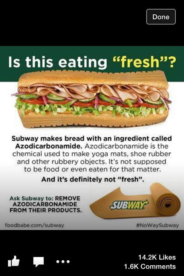 dickrosco's tweet photo. #nowaysubway http://t.co/lHeorUF9ot