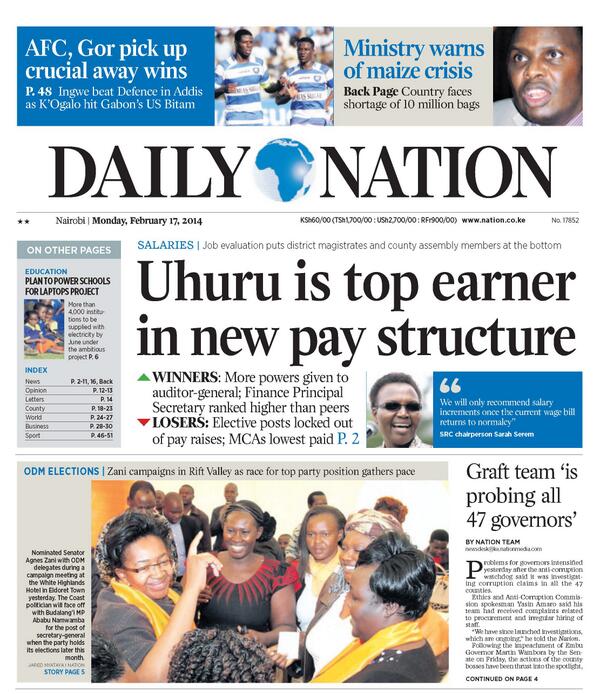 daily nation newspaper kenya daily nation newspaper kenya