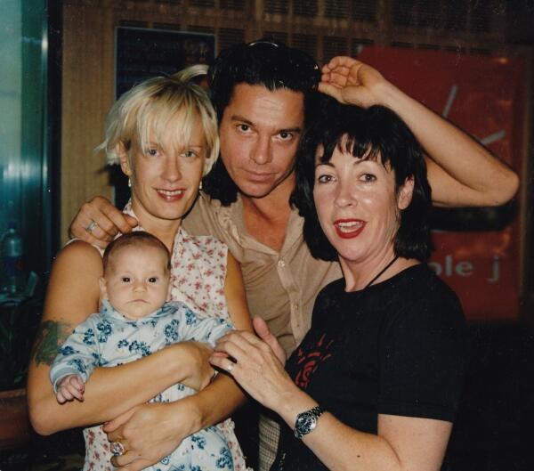 This is pretty nice. Michael Hutchence from INXS, Paula Yates, Tiger