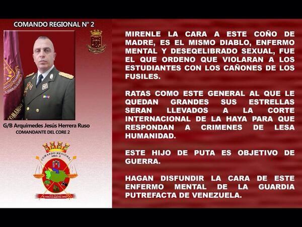 Anticastrista17's tweet image. “@uracal: Este es el criminal que mandó a violar a los estudiantes. LINCHARLO. http://t.co/ontWxQNWKs”