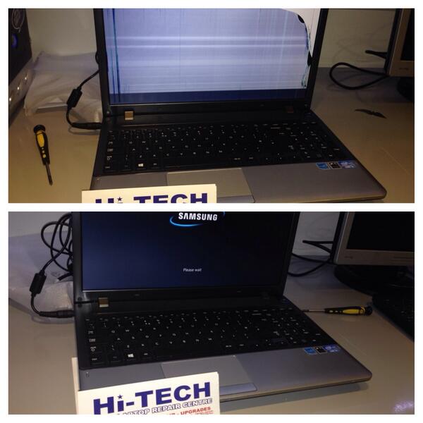 HiTechRepairs's tweet image. Laptop screen replacement completed in 10 minutes! Screen replacements from £80! #Hi-TechRepairs #EnfieldLaptopRepair