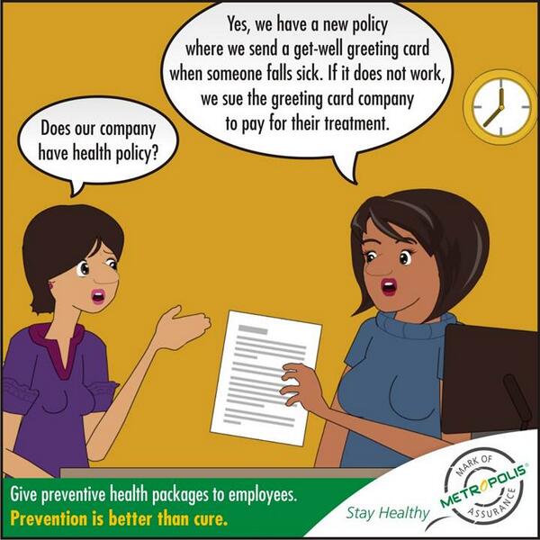 MetropolisLab's tweet image. Do you have a preventive #healthcare plan? #healthyhumor