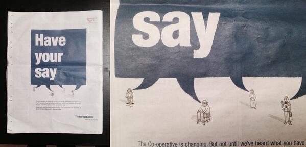 debutart's tweet photo. SPOTTED @Harrymalt's #illustrations in todays @MetroUK for @TheCooperative http://t.co/FwGsJ1K7Ik