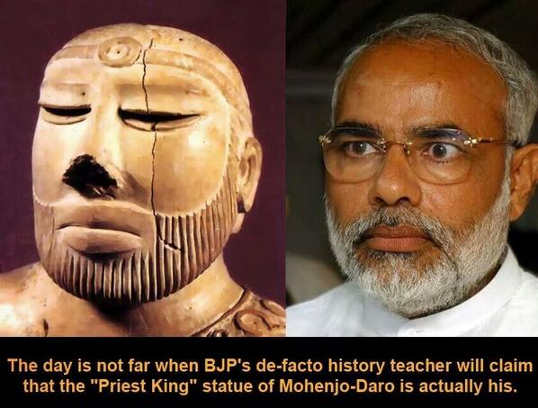 BeingM_Indian's tweet image. A day will come when sanghi claim Modi is Priest King of Mohenjodaro.
@brownbrumby @gsurya @narendramodi