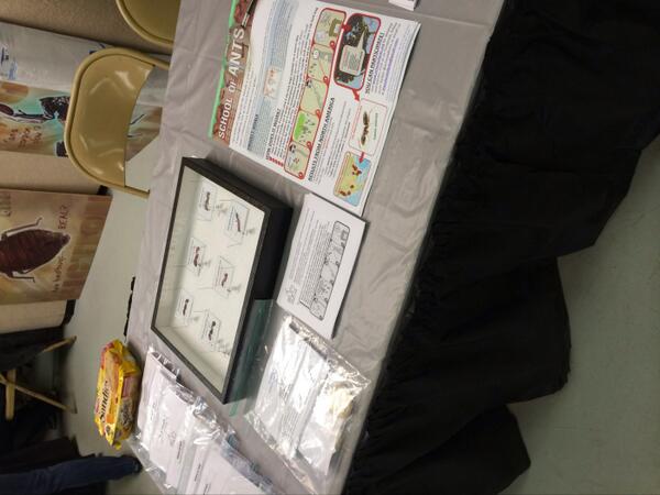 SchoolOfAnts's tweet photo. Sharing our project at the Florida State Fair today! Stop by our table in the Agriculture Hall of Fame if you're here http://t.co/v1kU3t53gB