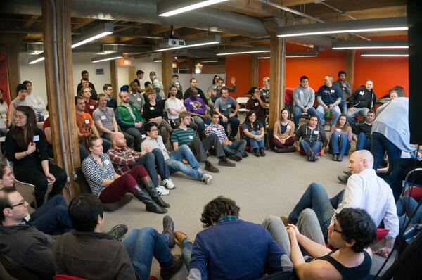 dandydanny's tweet image. It's full house again at #devbootcamp Chicago.