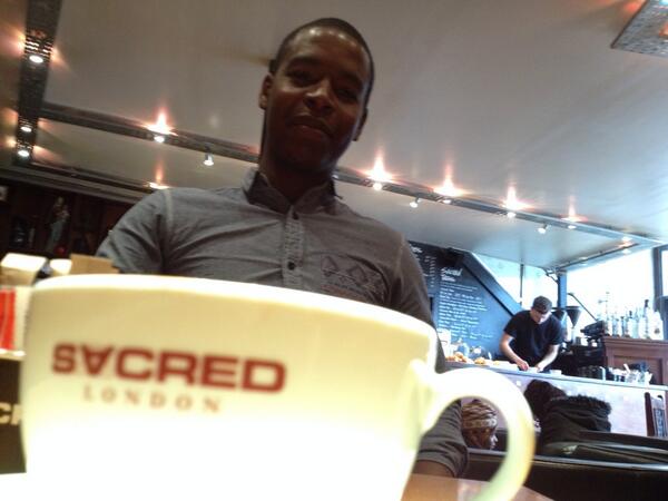 Paul_4Ps's tweet photo. Thanks @femi_4ps for a great chat over @Sacred_Cafe coffee. Also love to @thecafecat for setting it up 😄 http://t.co/kvoMeGH56C