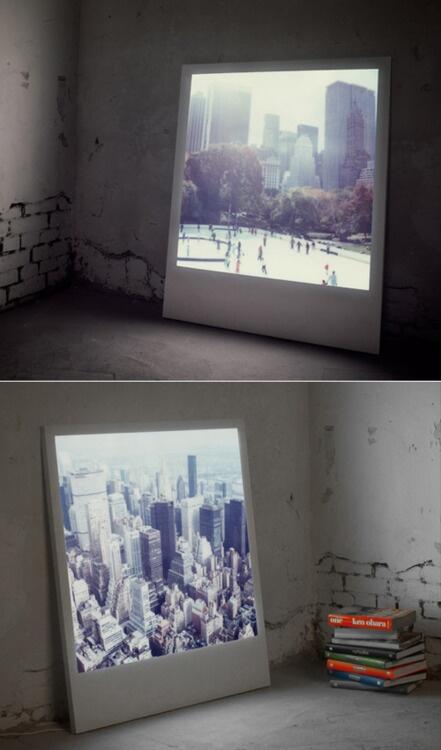 thecoolhunter's tweet photo. Backlit Polaroid http://t.co/QrrLczb8zG