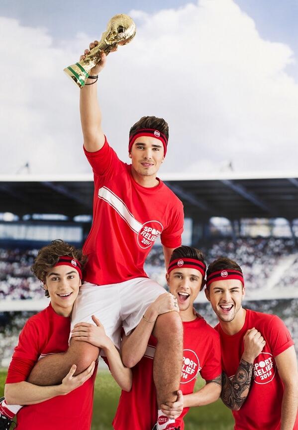 JCATSForLife's tweet image. Union J Sport Relief 2014