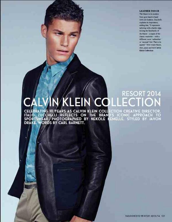 TylerWModel's tweet image. I got the part! New 2014 face of Calvin klein #FashionistoWinter #CalvinKlein #Resort2014