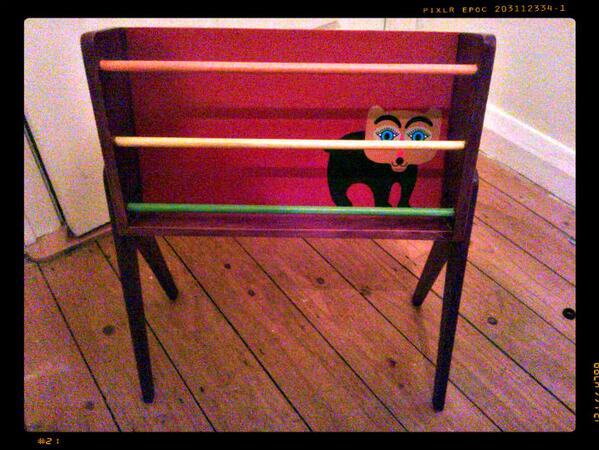 UpCyclingThAnte's tweet photo. Take home this rainbow coloured animalistic Magazine Rack from Up the Ante's stall at @FineDandyMarket this Sunday! http://t.co/MoQl5NOCCQ