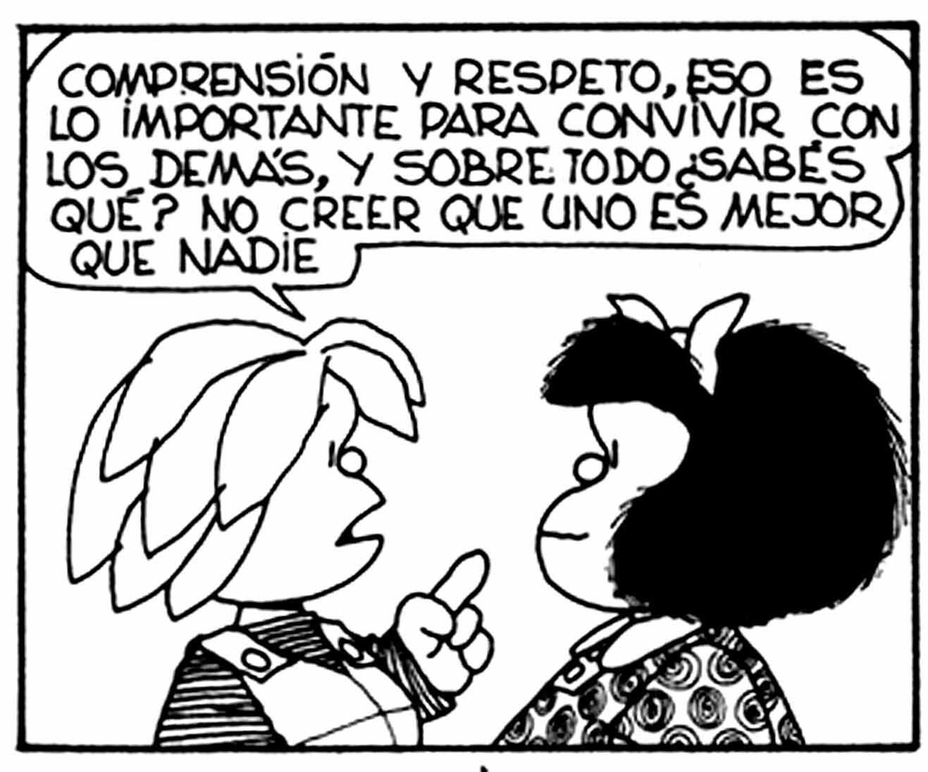 Sustentator on X: "#Mafalda #frases #respeto #tolerancia  http://t.co/jtRnl9jCjt" / X