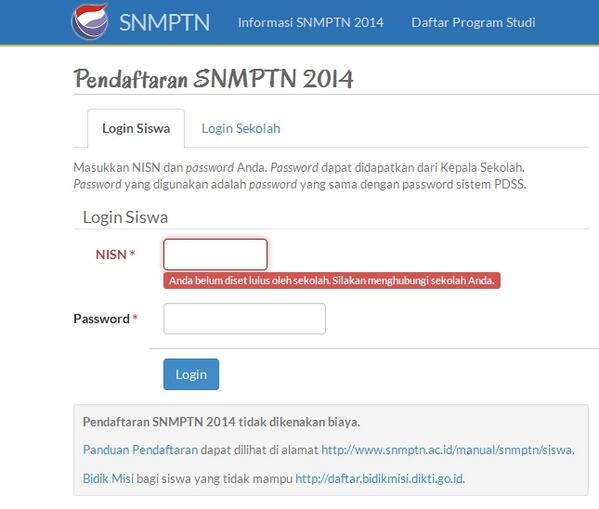 punya masalah seperti ini?
coba minta ke pihak sekolah untuk di rekomendasikan akun SNMPTN kalian....