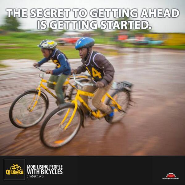 Qhubeka's tweet photo. Some #MondayMotivation http://t.co/Oc2wmT1rjk