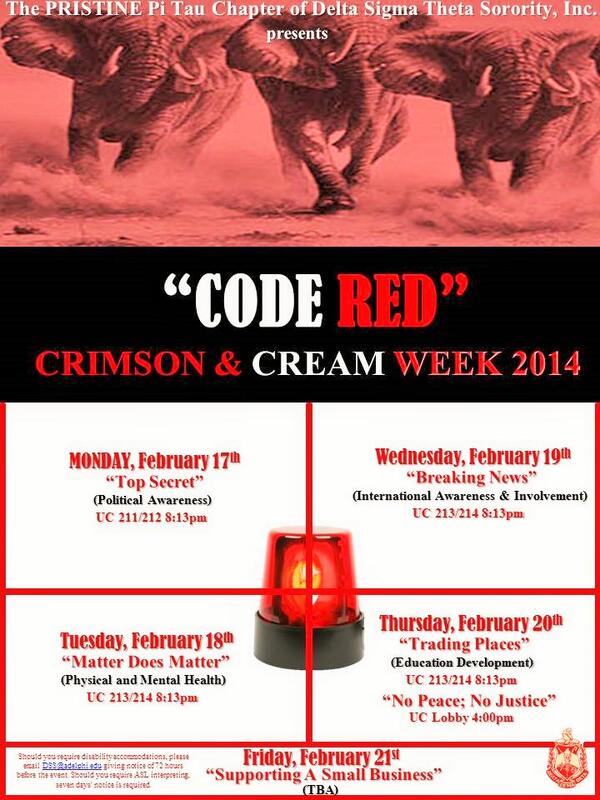 Crimson &amp; Cream Week is here! #CodeRed