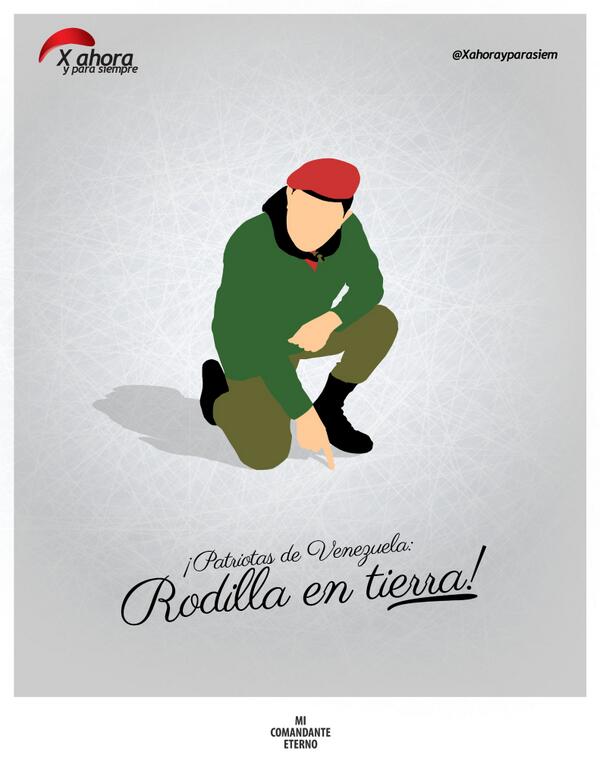 Xahorayparasiem's tweet photo. ¡Patriotas de #VenezuelaRodillaEnTierra! (+IMAGEN) #TROPA #GringosYFascistasRespeten #VzlaRodillaEnTierra .@Sibci http://t.co/T8SafVn4ap
