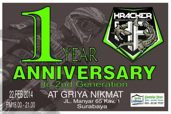 krackermoto's tweet photo. 1st Aniv KRACKER Surabaya http://t.co/67aZZeZAXe